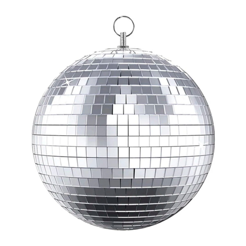 Glass Rotating Mirror Ball Disco