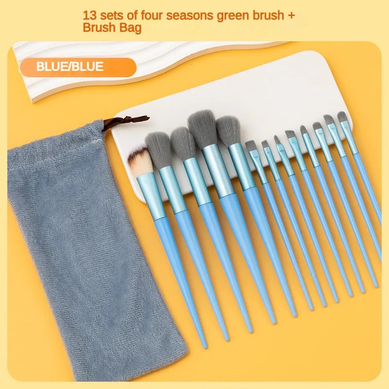 purpleflower holly leaf makeup brush suit soft