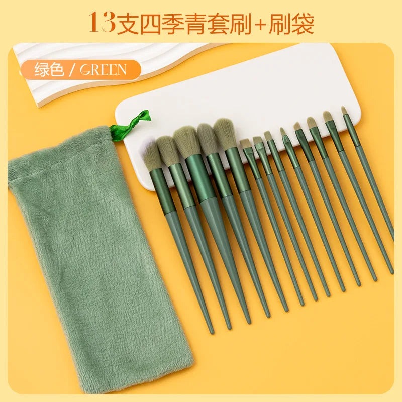 purpleflower holly leaf makeup brush suit soft