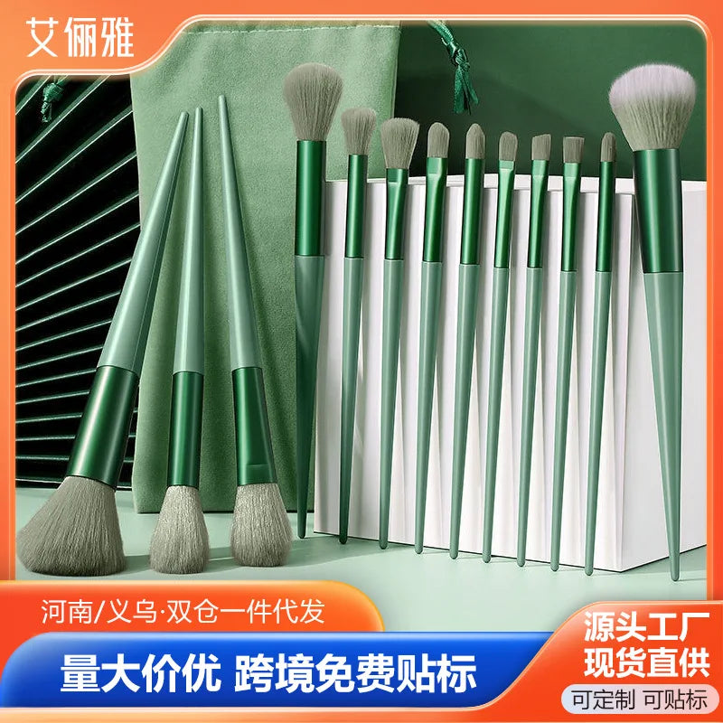 purpleflower holly leaf makeup brush suit soft