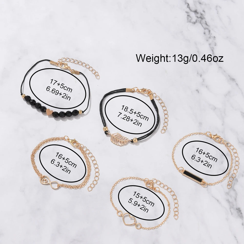 Set Watch For Women Luxury Leather Analog Ladies Quartz