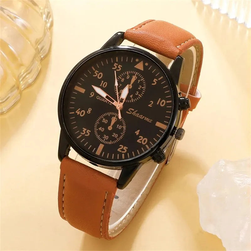 r Quartz Wrist Watches for Men Gift Set Relogio Masculino
