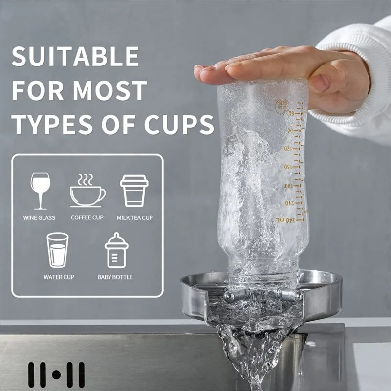 Stainless steel cup cleaner