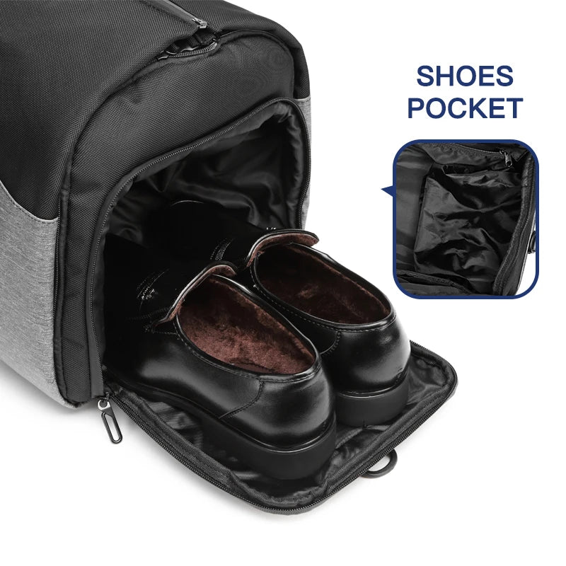 OZUKO Capacity Luggage Handbag Male Waterproof