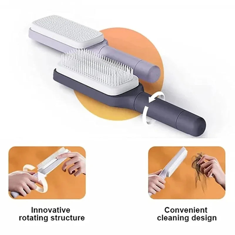Automatic Cleaning Rotating Lifting Comb