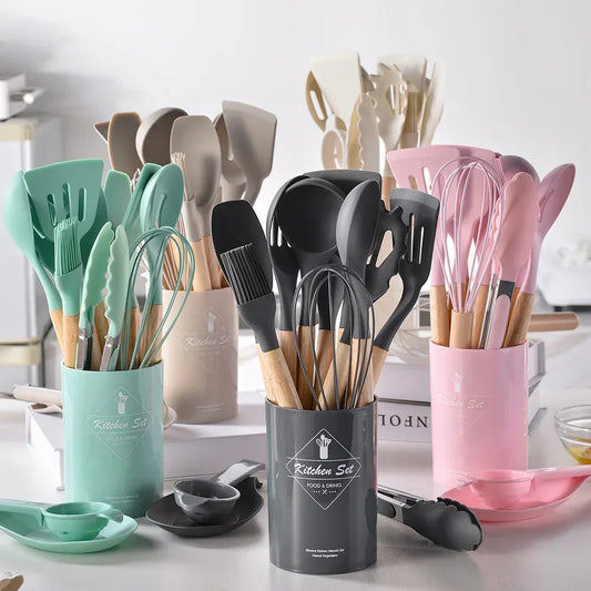 12PCS Silicone Kitchen ware