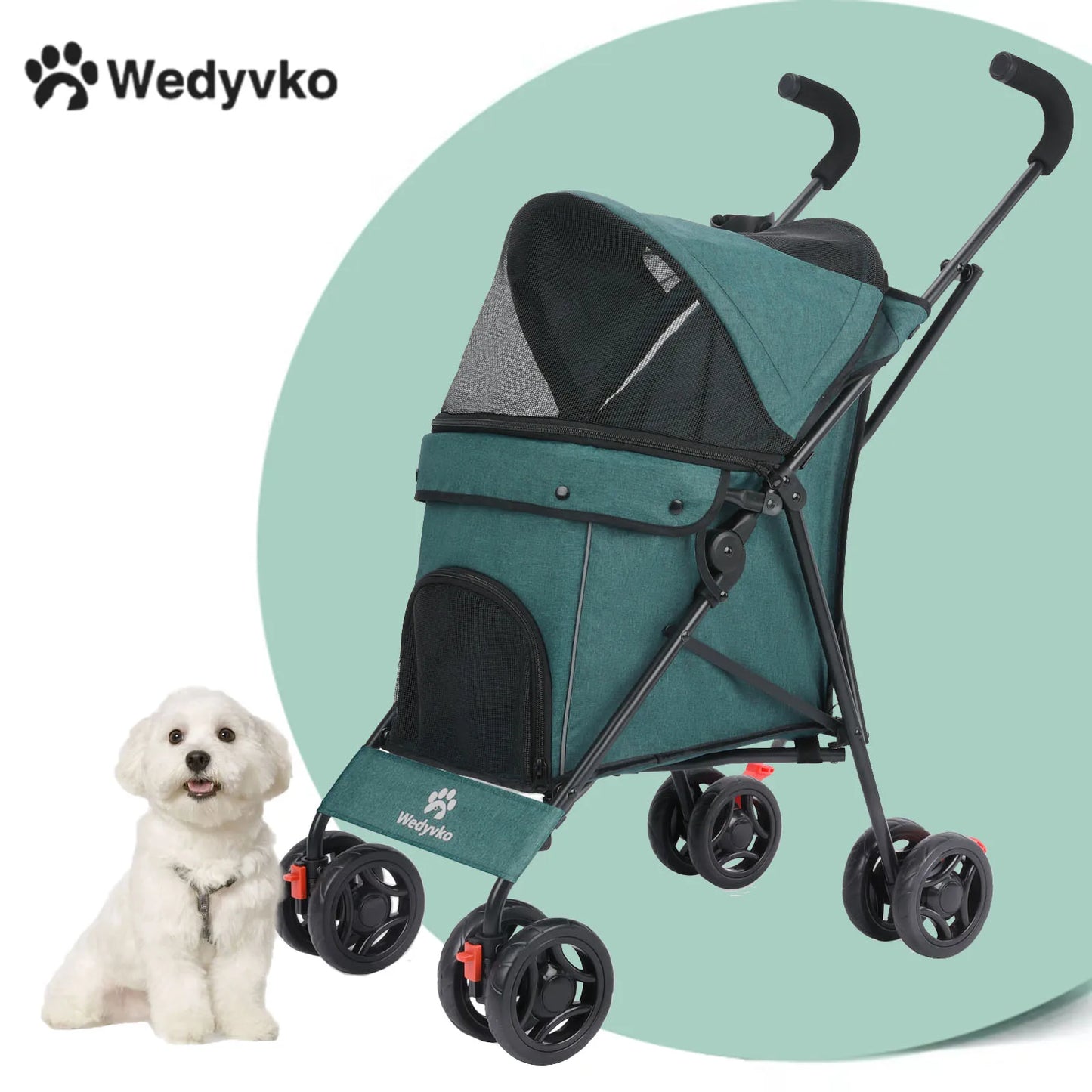 Lightweight foldable animal stroller