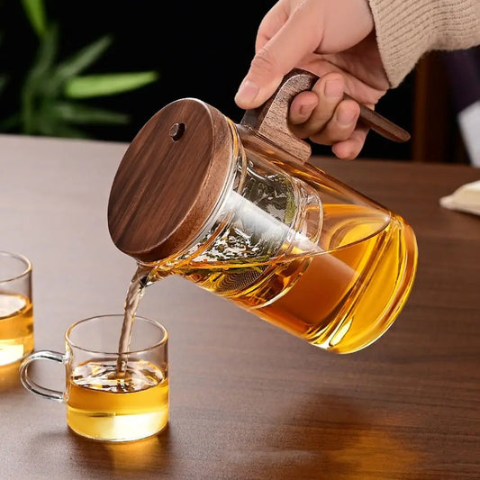 Tea Separation Filtration Glass Teapot