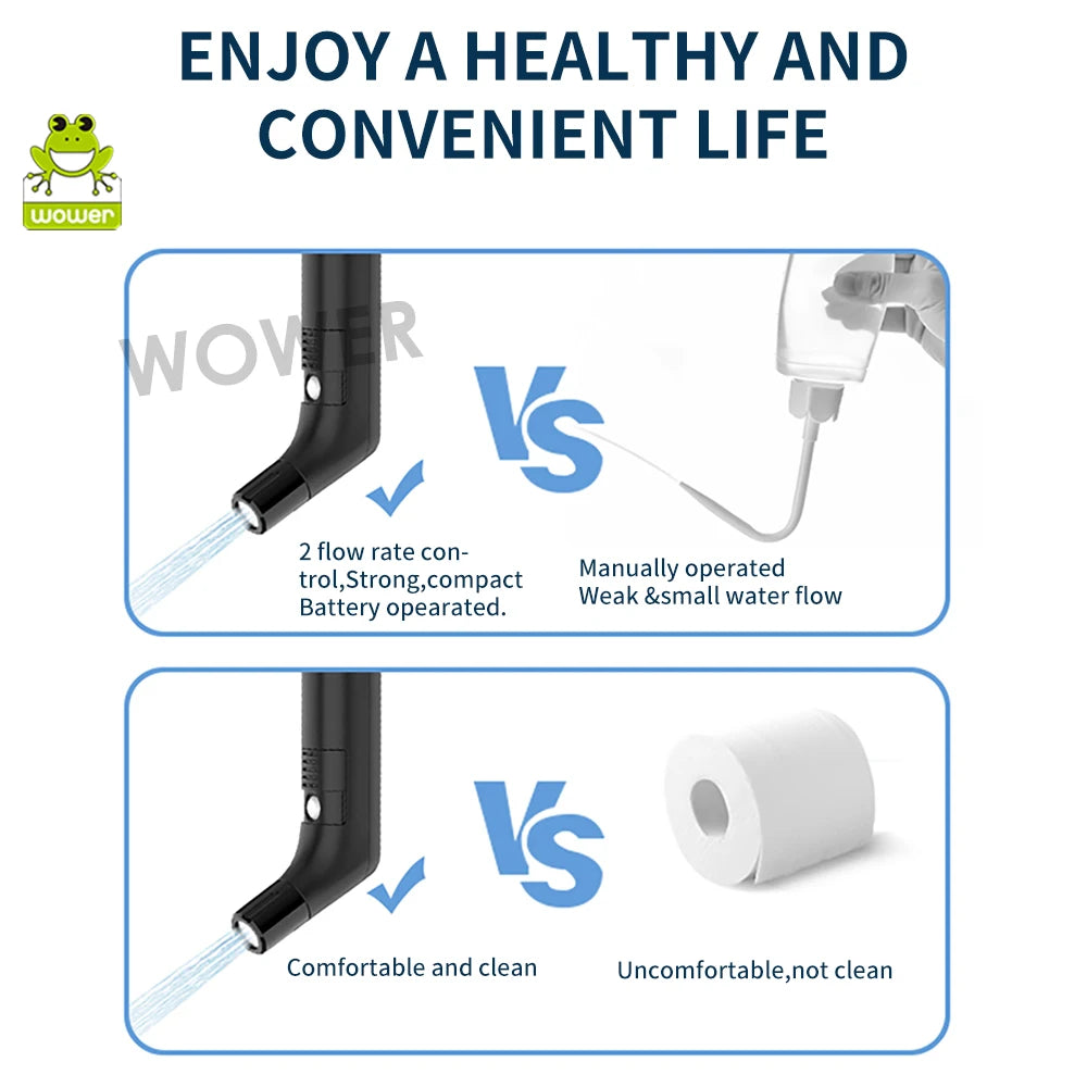 Wower Portable Electric Bidet for Personal Hygiene Cleaning