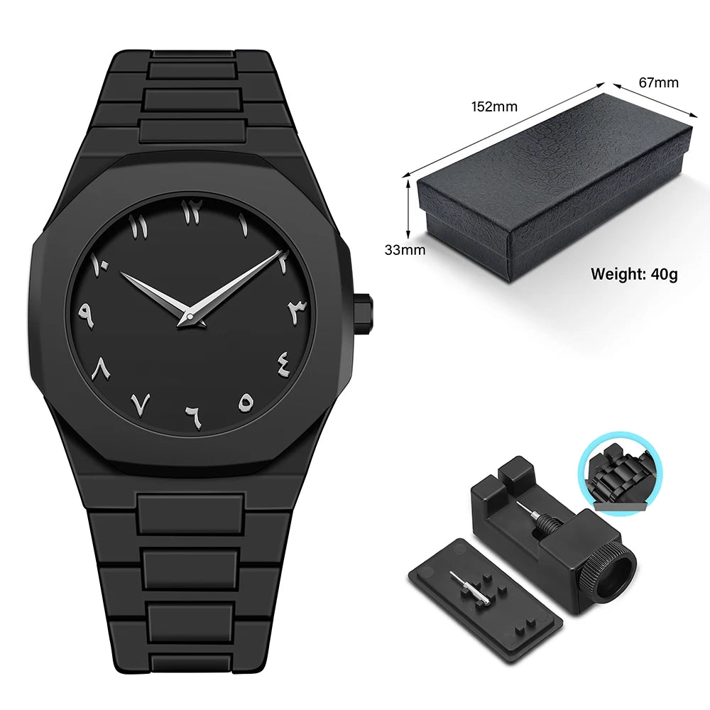 Watch Arabic Digital Men's Clock