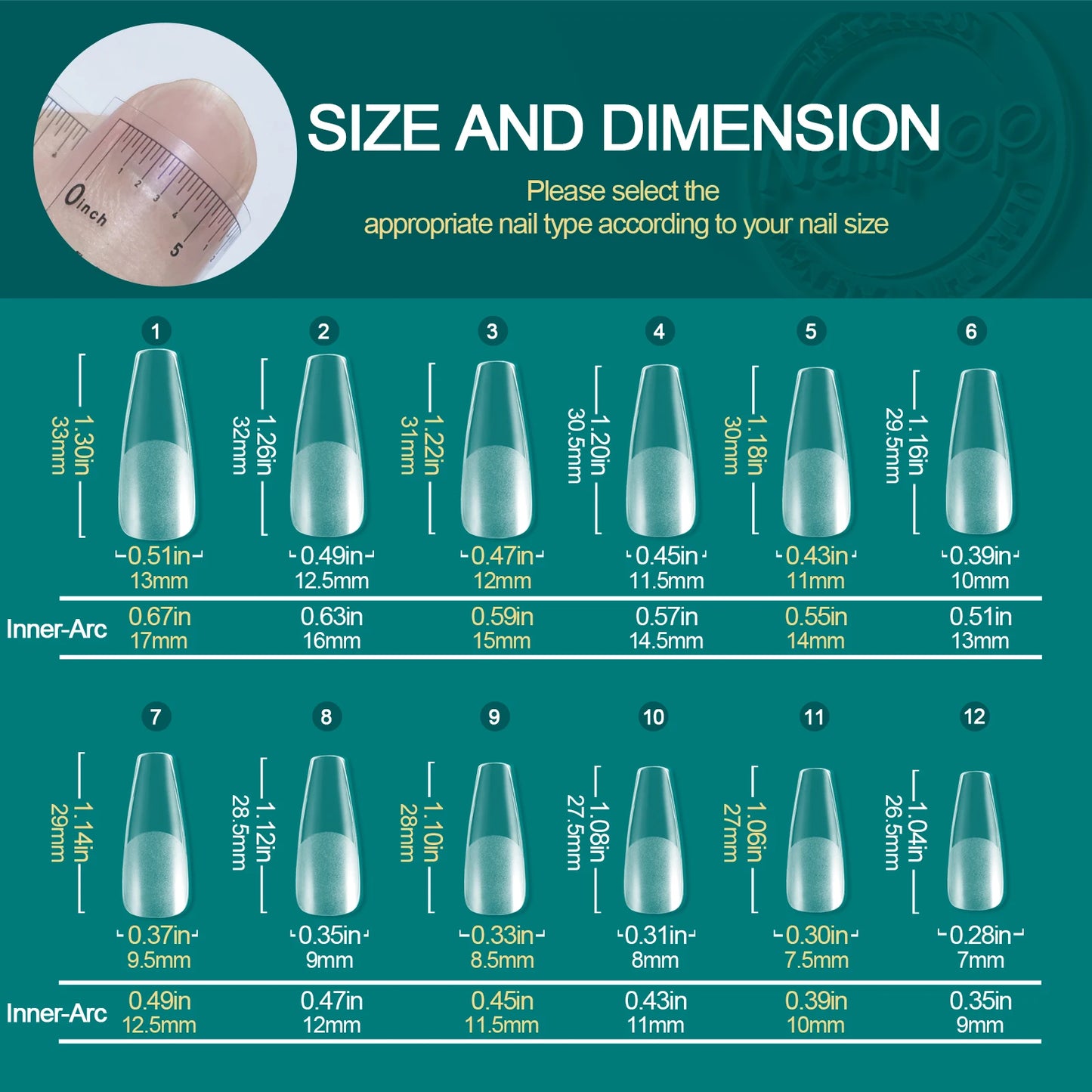 Nailpop Soft Gel Tips for Nails Acrylic Material