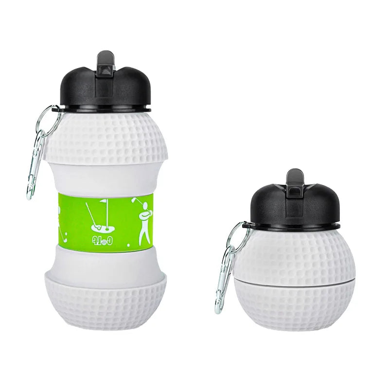 Foldable Football/basketball Silicone Water Bottle