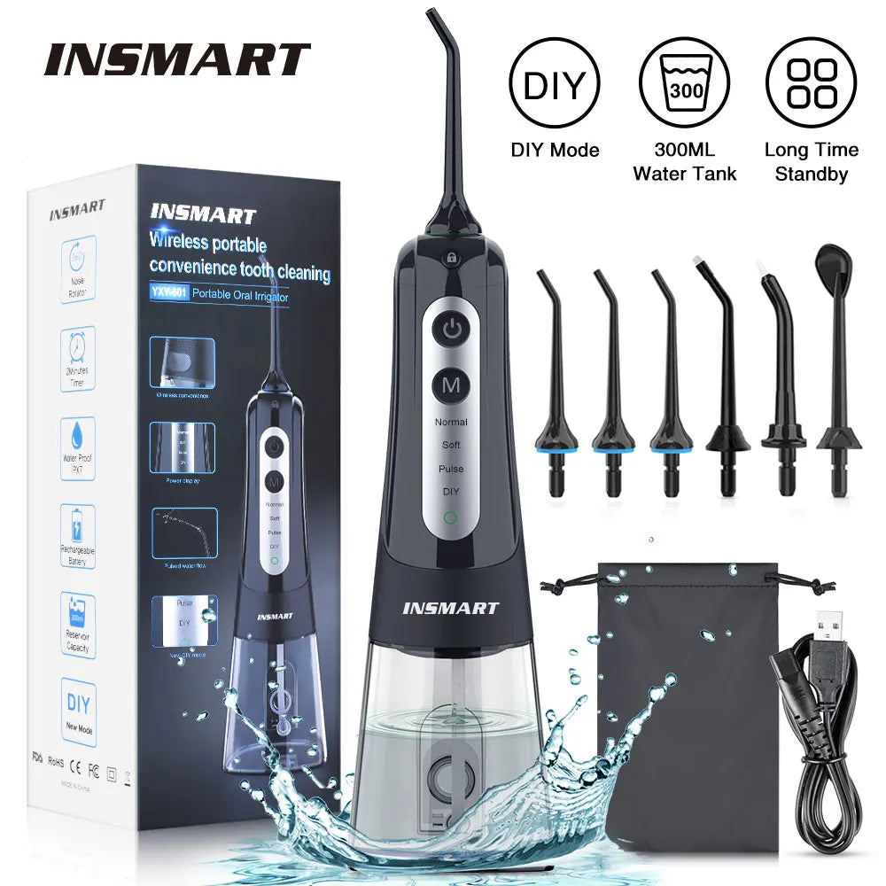 INSMART Oral Irrigator Dental Water Flosser Teeth Whitening