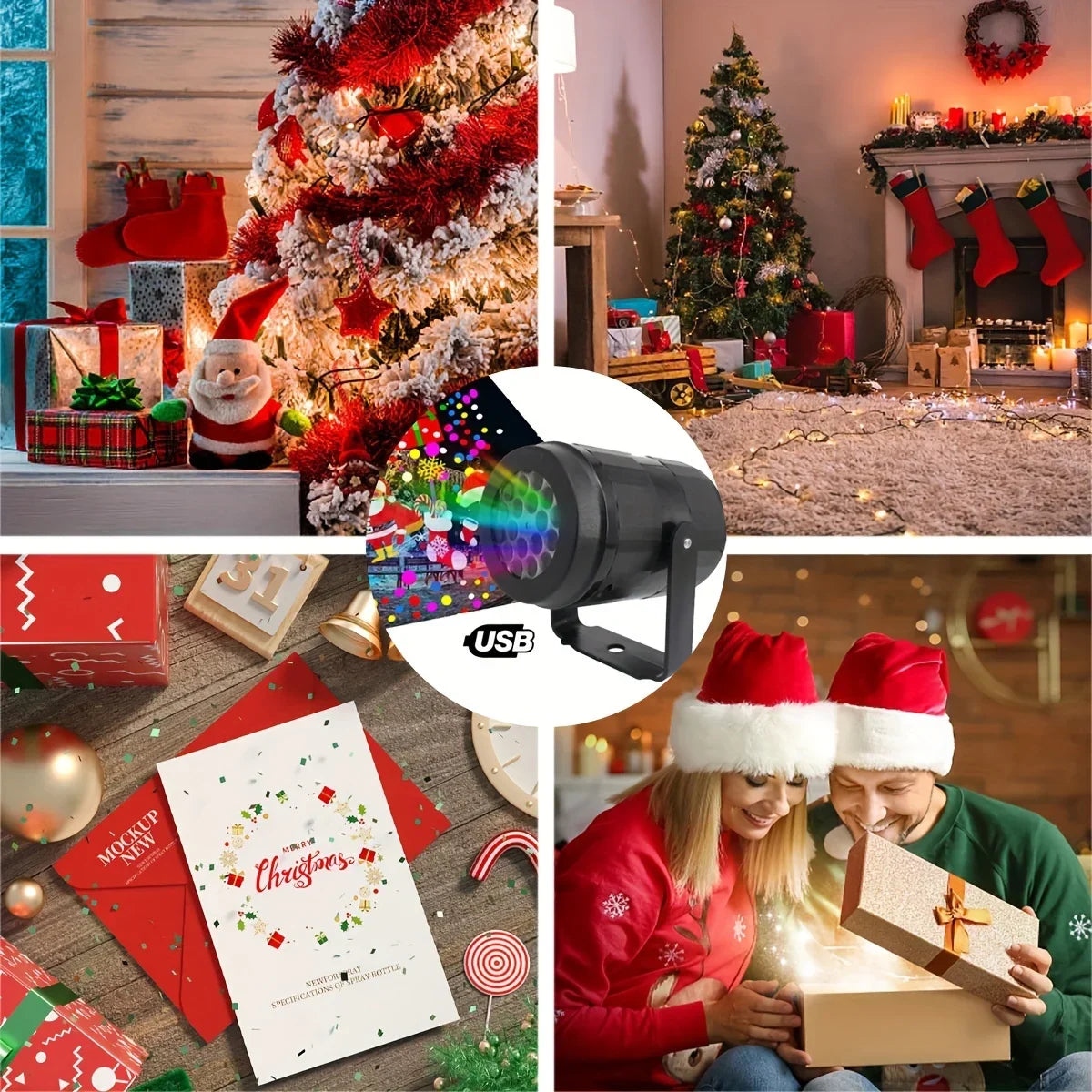 Snowflake Christmas Laser Projector Light
