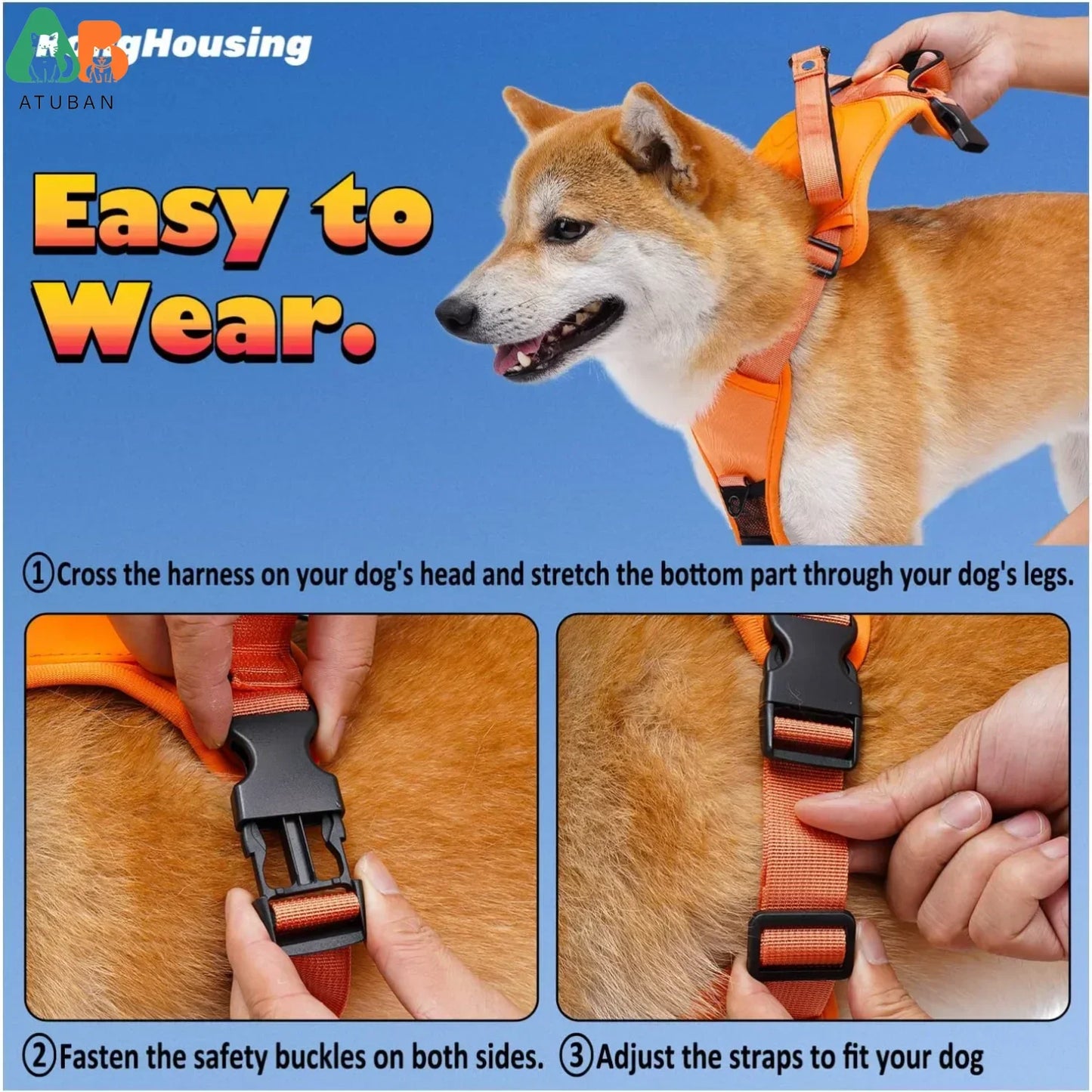 Dog Harness and Retractable