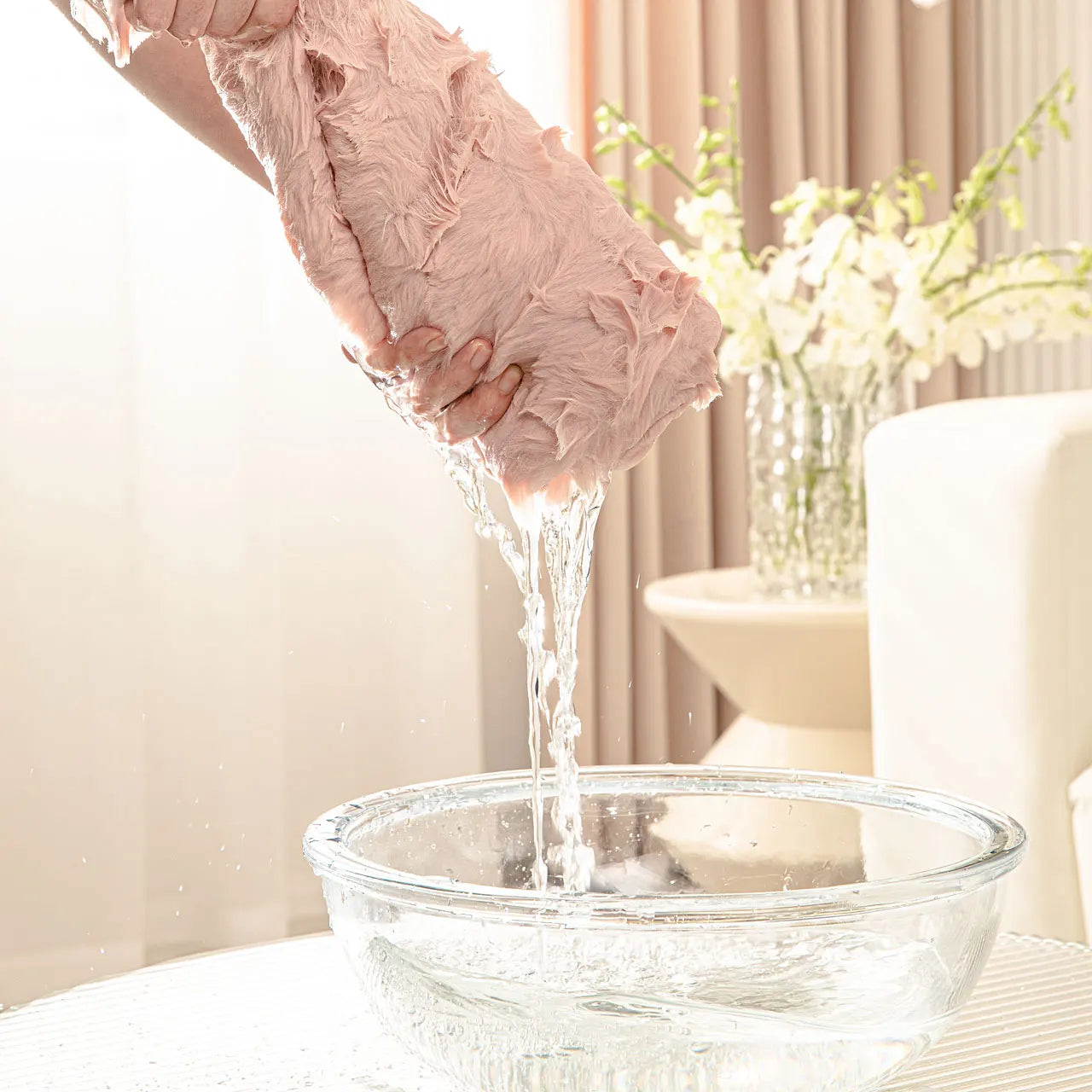 Artificial Rabbit Fur Sofa Cover