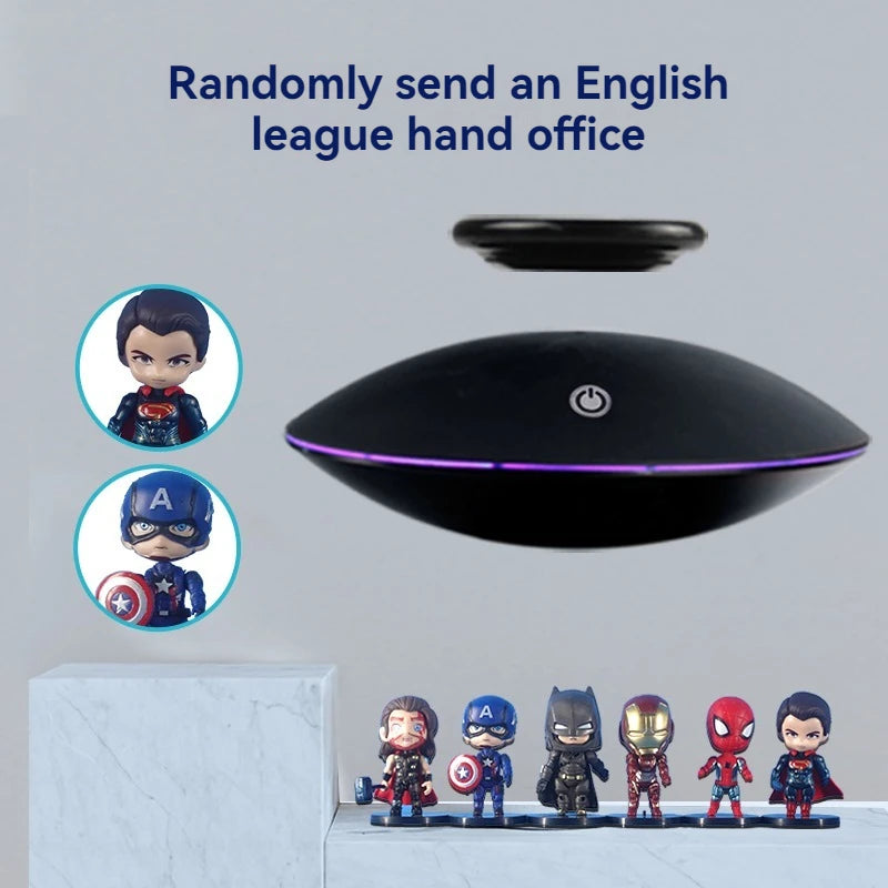 Magnetic levitation tray decoration in the shape of a flying saucer