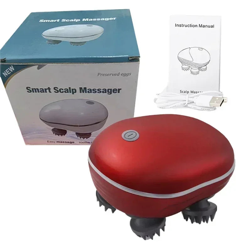 Electric Scalp Head Massager Red Light