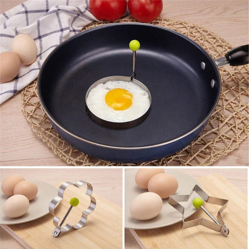 Egg Mold Ring Stainless Steel Round