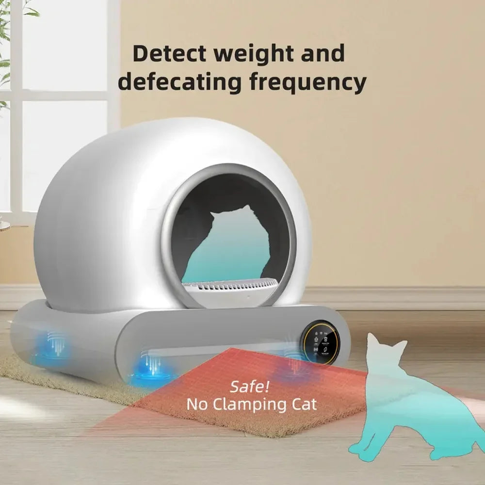 Tonepie 65L Automatic Smart Cat Litter Box Self