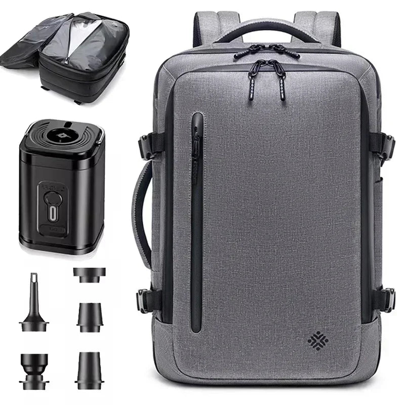 60L Airback Vacuum Compression Backpack with Wheels