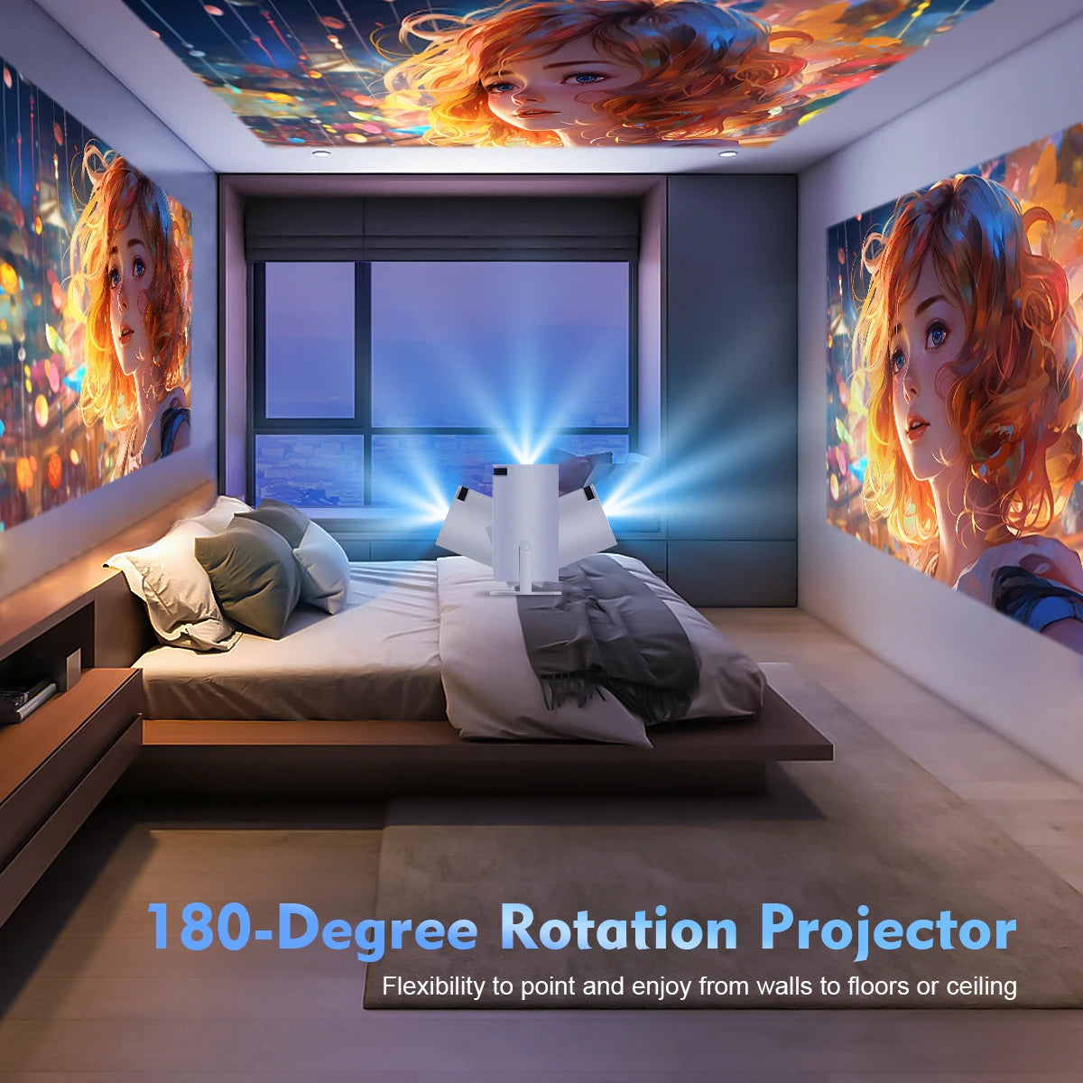 Magcubic Projecto 1080P 1280*720P Home Cinema Outdoor Projetor