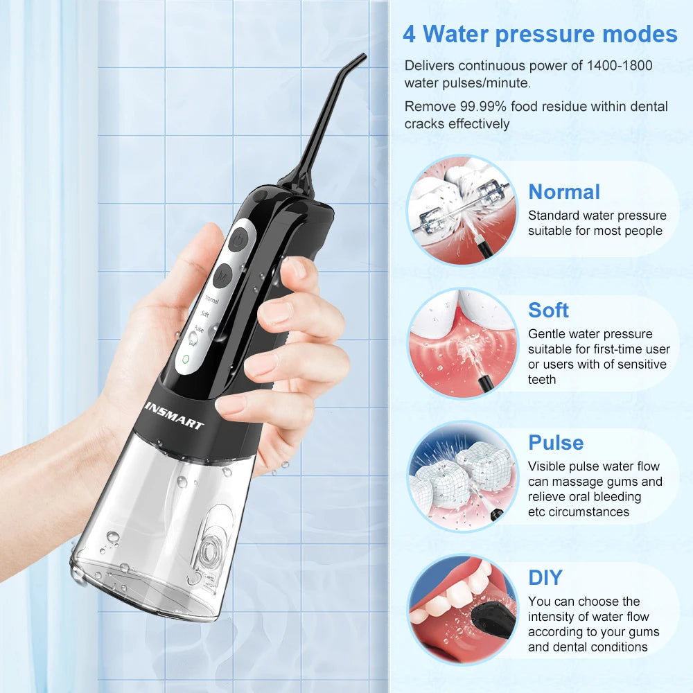 INSMART Oral Irrigator Dental Water Flosser Teeth Whitening