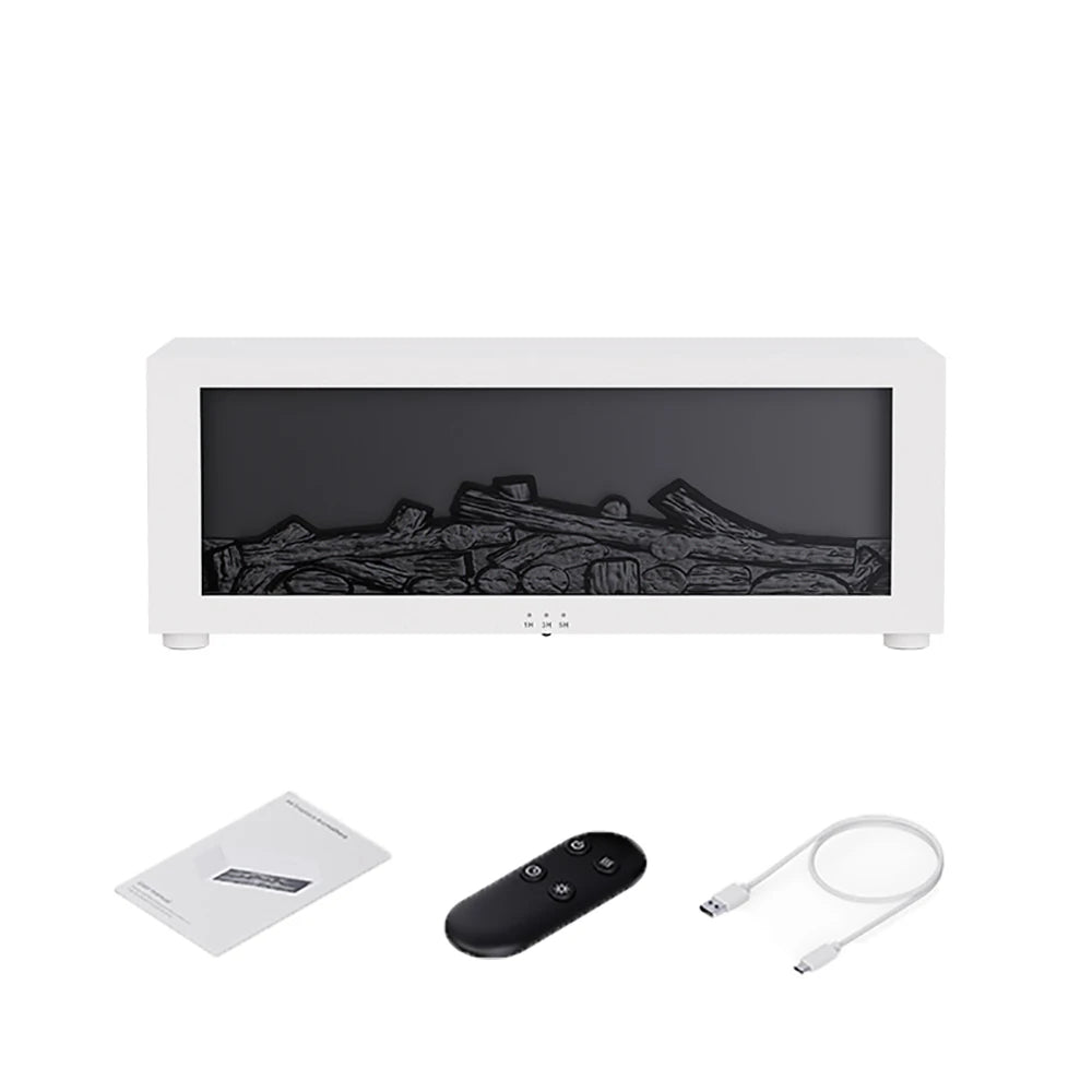 Air Humidifier Essential Oil Diffuser Flame Aroma