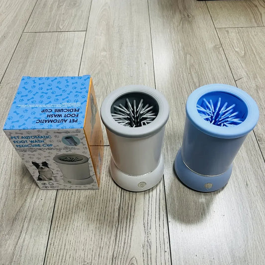 Automatic dog paw cleaner