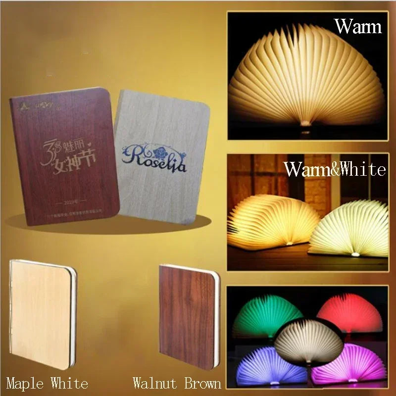 3D Folding Creative LED Night Light RGB