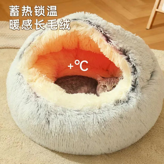 Pet Cat Bed Semi -Enclosed Kennel Dog Bed