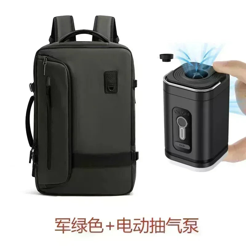 60L Airback Vacuum Compression Backpack with Wheels