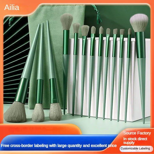 purpleflower holly leaf makeup brush suit soft
