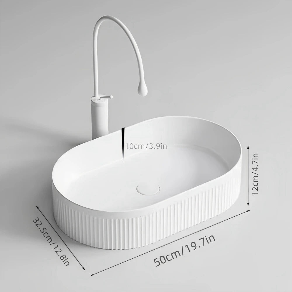 modern ceramic bathroom large sink