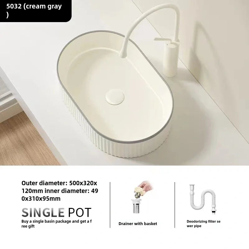 modern ceramic bathroom large sink