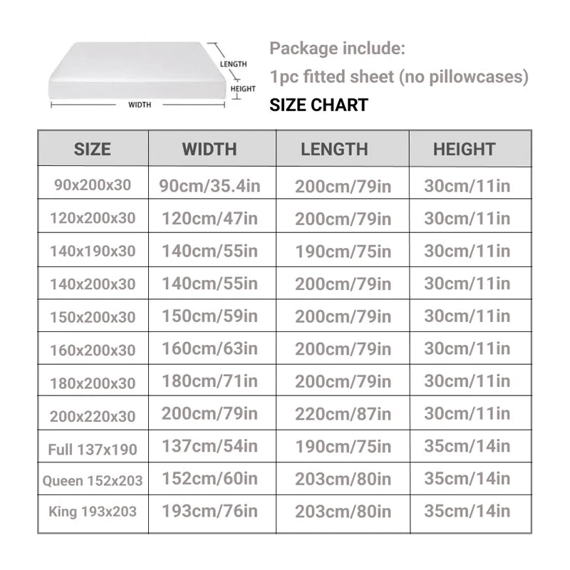 Waterproof Throw Mattress Cover Bed