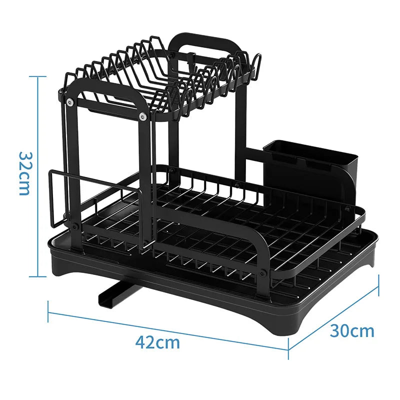 rotating storage rack double