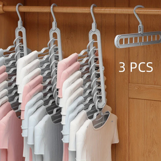 Plastic 9-Hole Foldable Hangers