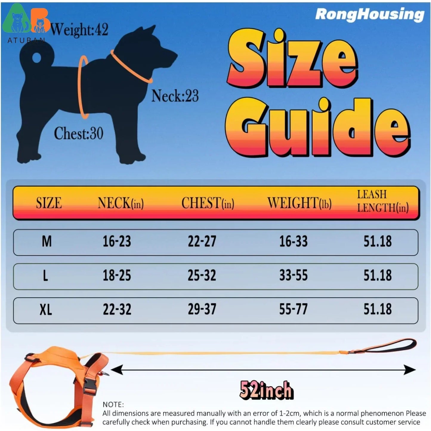 Dog Harness and Retractable