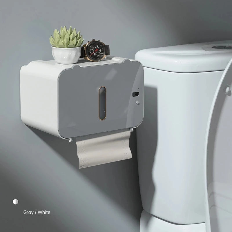 Induction Toilet Paper Holder Shelf Automatic