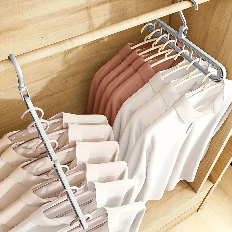 Plastic 9-Hole Foldable Hangers