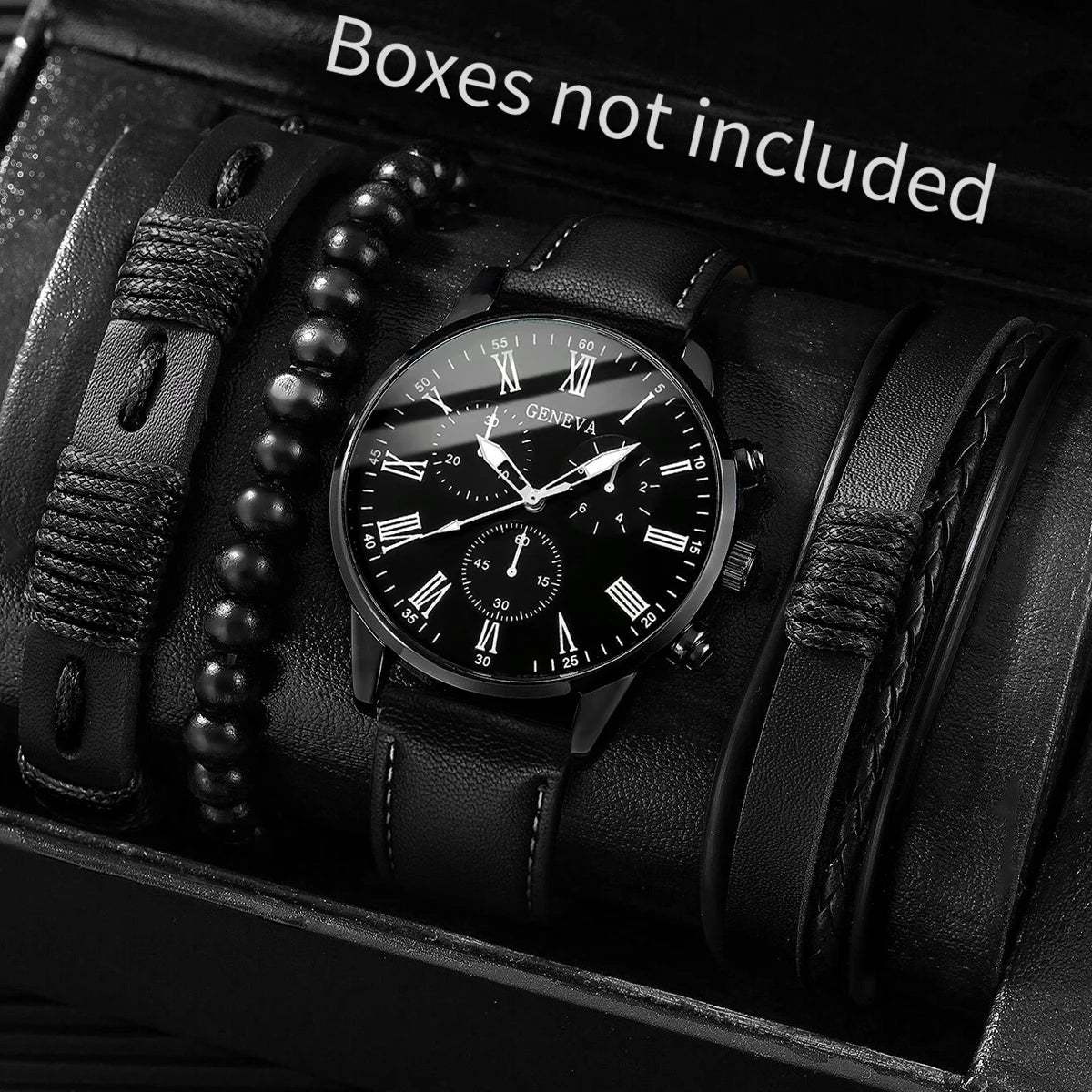 Fashion Men Watches Casual Nylon Band Male's Quartz Watch Bracelets Set Relogio Masculino Reloj Hombre（Without Box）