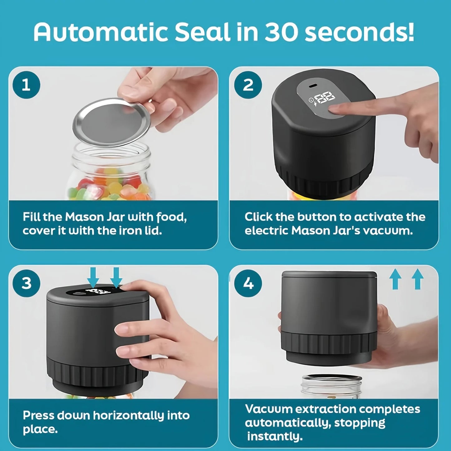 battery powered semi-automatic can sealer