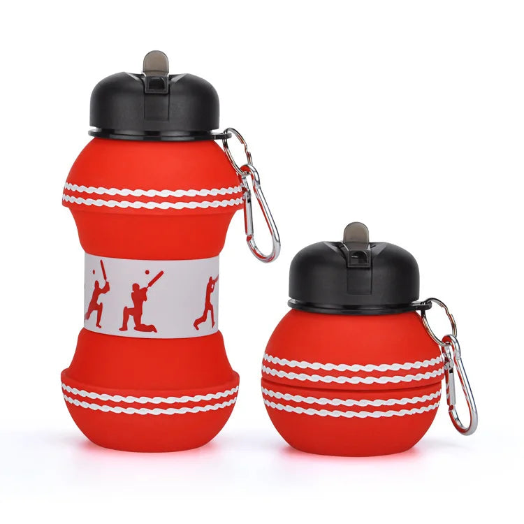 Foldable Football/basketball Silicone Water Bottle
