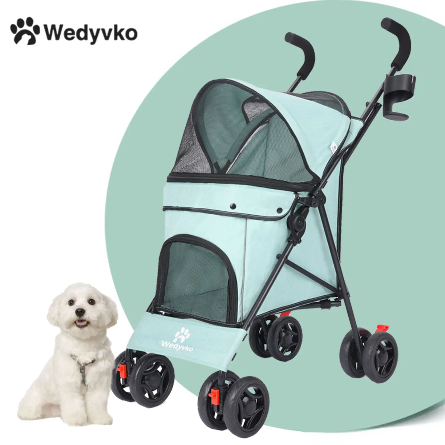 Lightweight foldable animal stroller