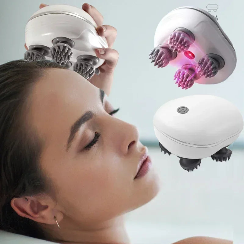 Electric Scalp Head Massager Red Light