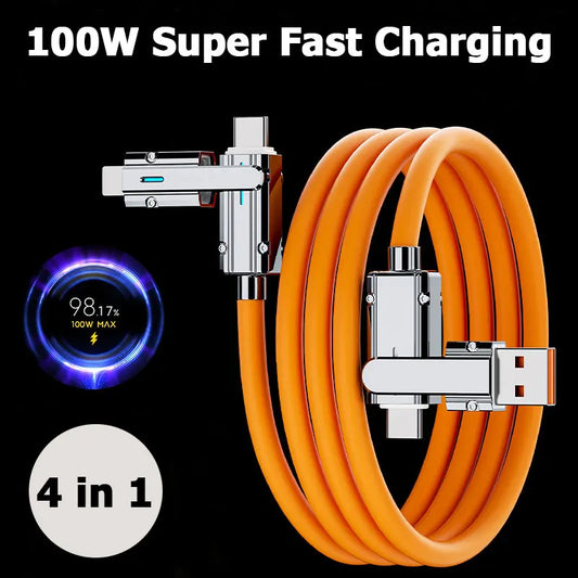 2-to-2 Data Cable 100w Super Fast Charging