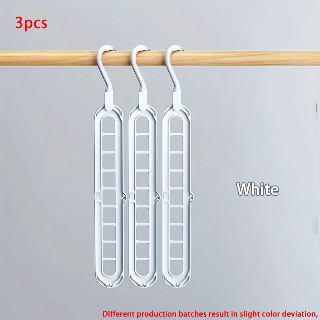 Plastic 9-Hole Foldable Hangers