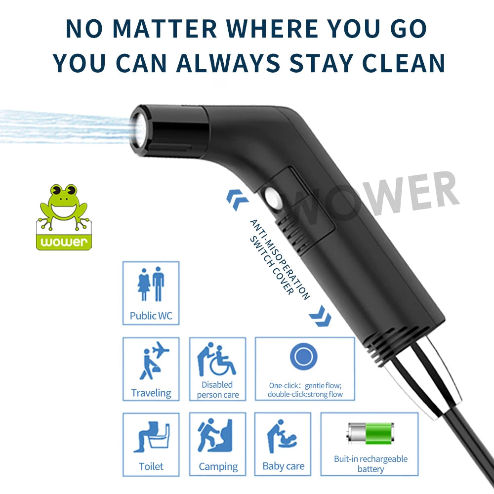 Wower Portable Electric Bidet for Personal Hygiene Cleaning