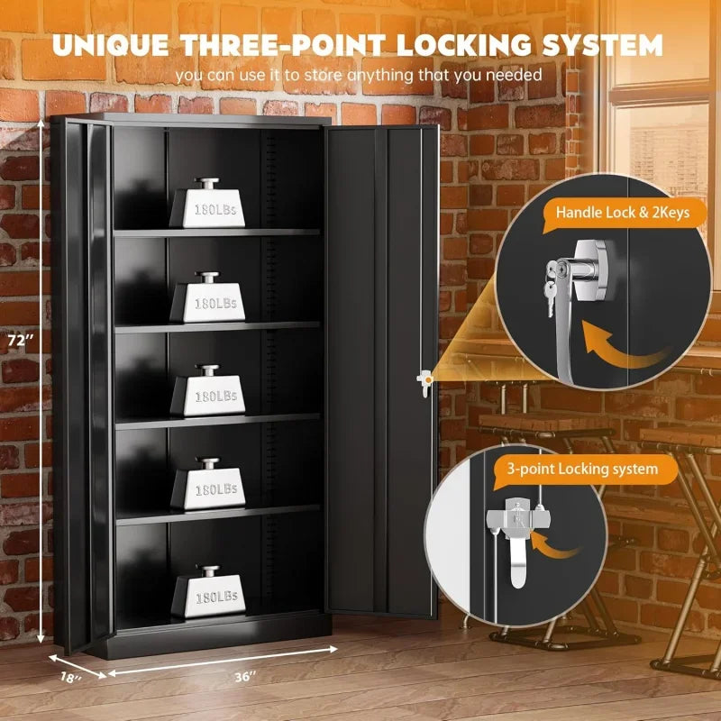 Steel SnapIt Storage Cabinet 72